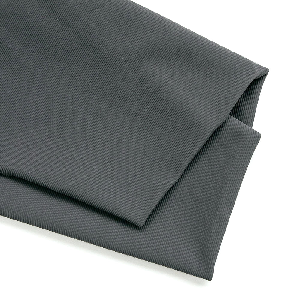 Athletic Basic Rib | Charcoal - Fabric + Flow Textile Co.