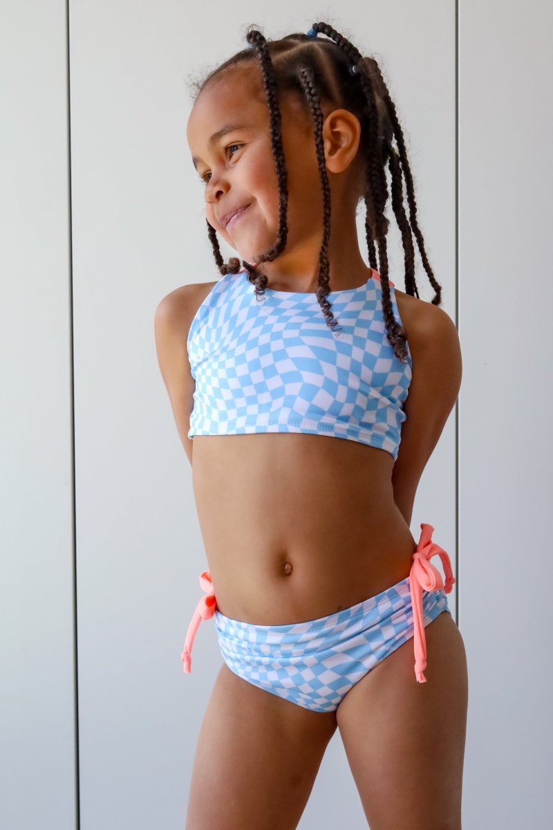 Athletic Print | Groovy - Blue - Fabric + Flow Textile Co.