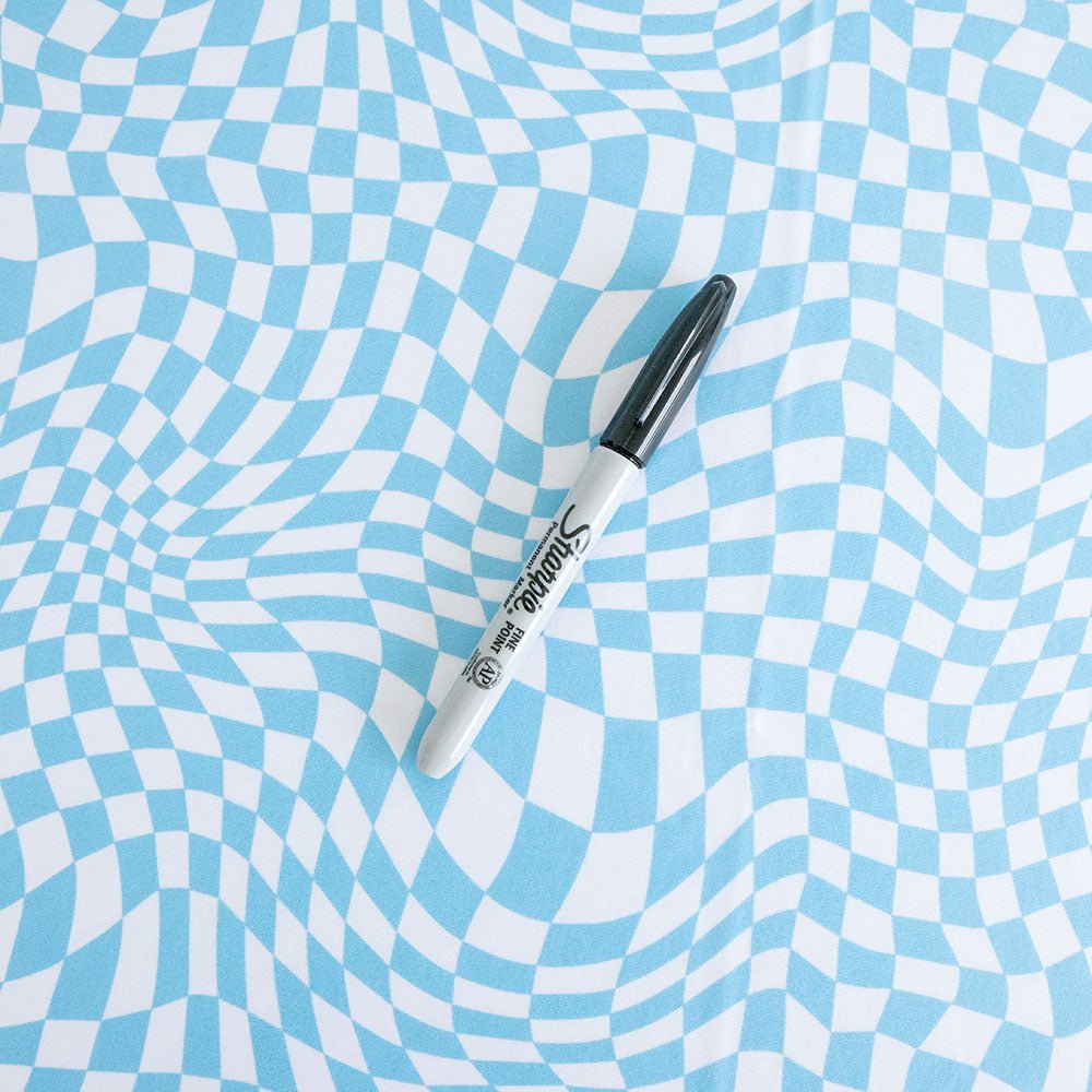 Boardshort Swim Print | Groovy Blue - Fabric + Flow Textile Co.