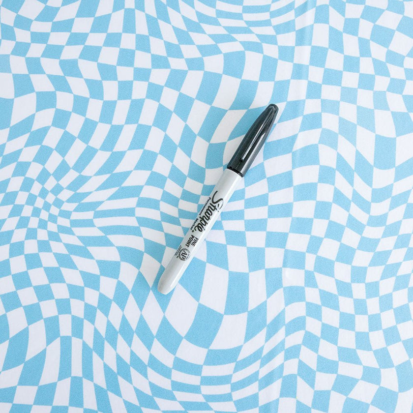 Boardshort Swim Print | Groovy Blue - Fabric + Flow Textile Co.