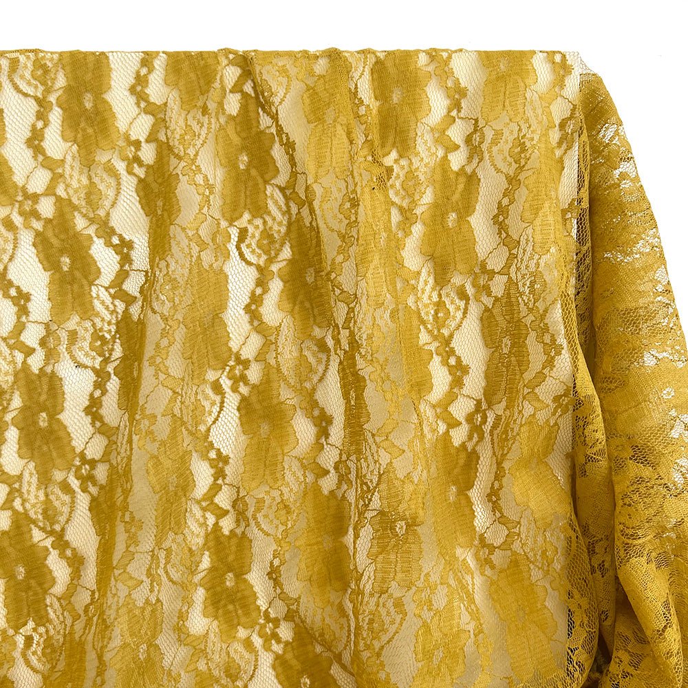 Lace Stretch | Ochre - Fabric + Flow Textile Co.