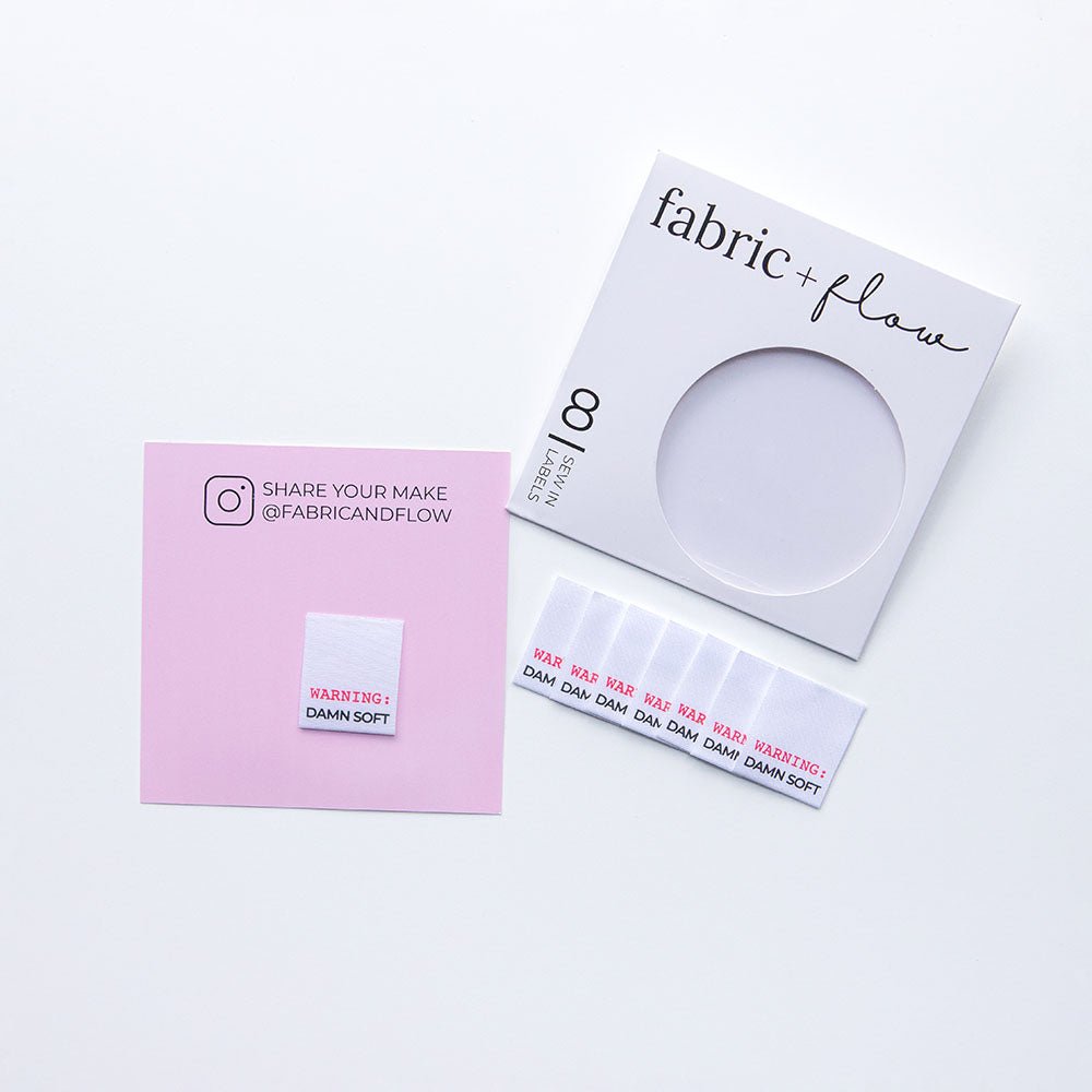 Project Tags | Warning Damn Soft - Fabric + Flow Textile Co.