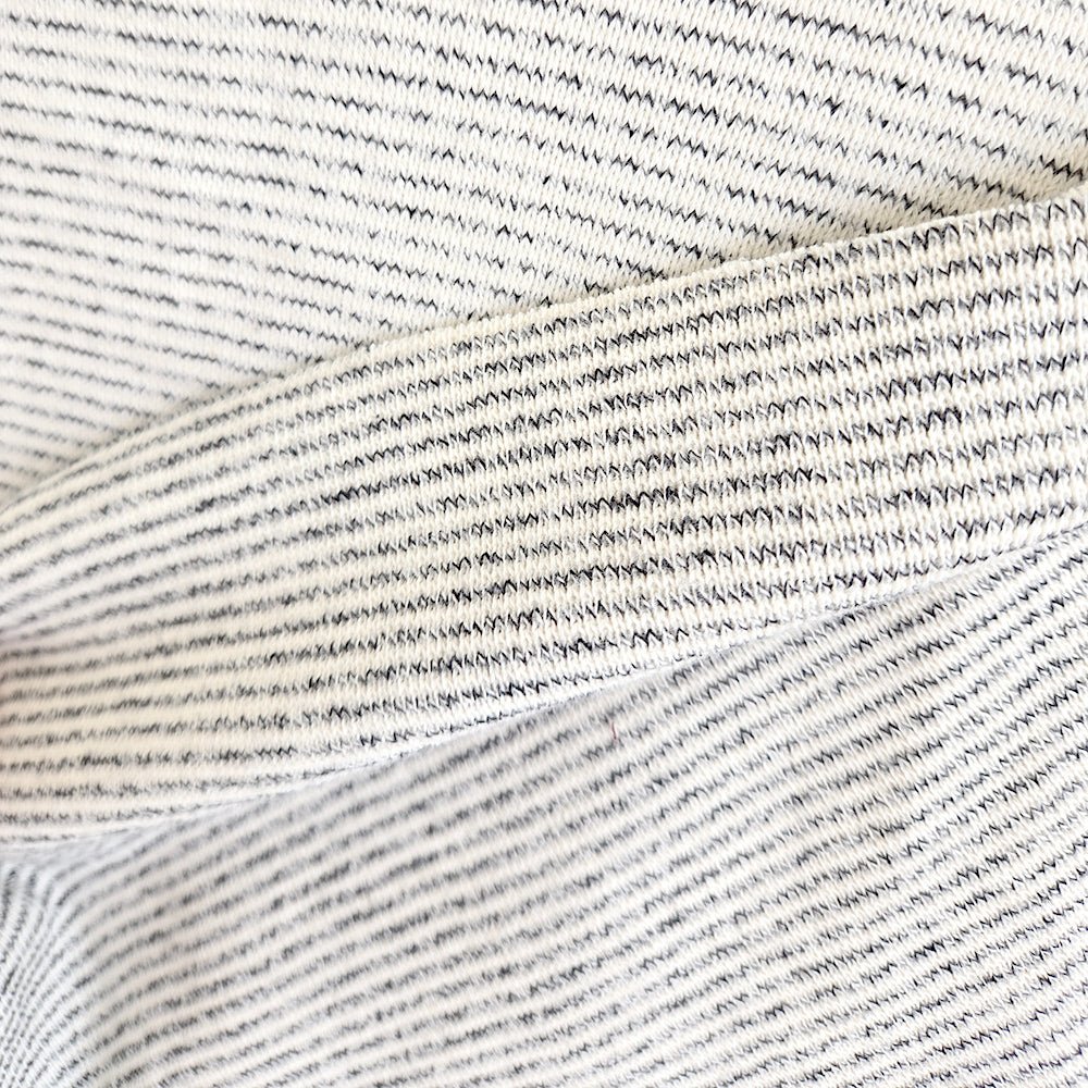 Ribbed Knit | Cotton - Salt and Pepper - Fabric + Flow Textile Co.