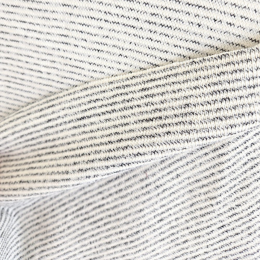 Ribbed Knit | Cotton - Salt and Pepper - Fabric + Flow Textile Co.