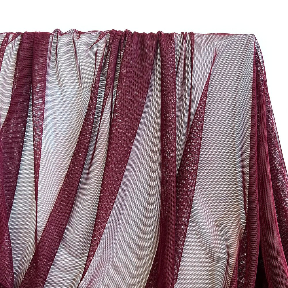 Sheer | Mesh - Bordeaux - Fabric + Flow Textile Co.