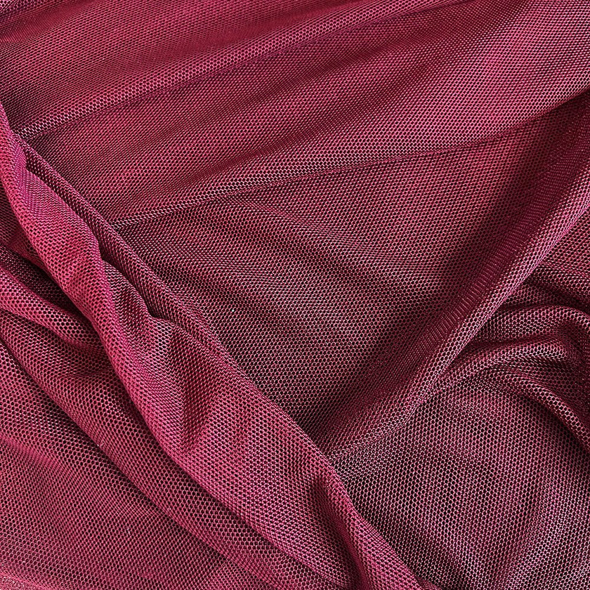 Sheer | Mesh - Bordeaux - Fabric + Flow Textile Co.