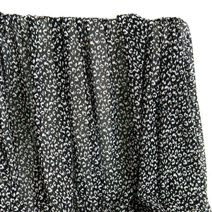 Sheer | Mesh Print - Black Leopard - Fabric + Flow Textile Co.