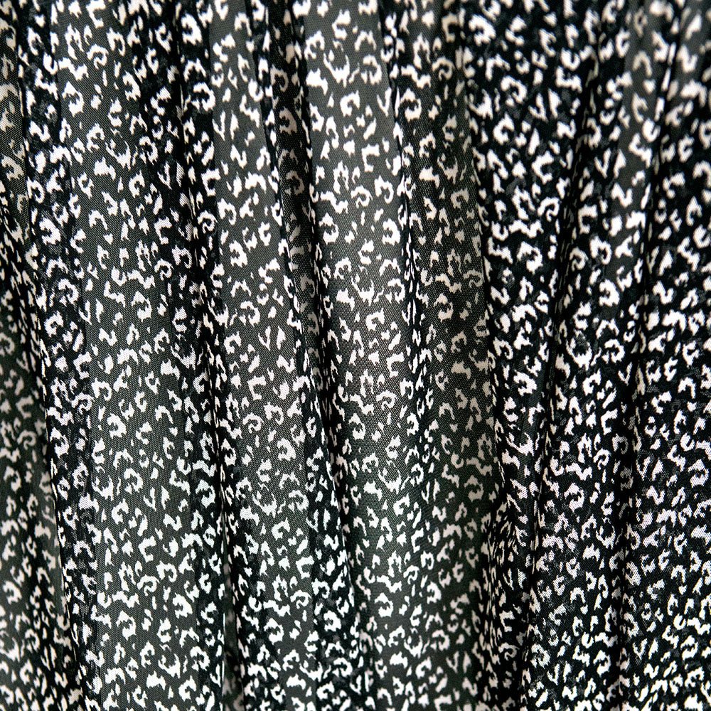 Sheer | Mesh Print - Black Leopard - Fabric + Flow Textile Co.