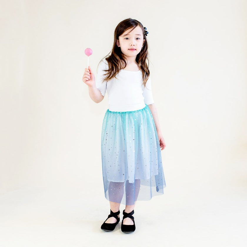 Sheer | Ombre Stars - Ocean - Fabric + Flow Textile Co.