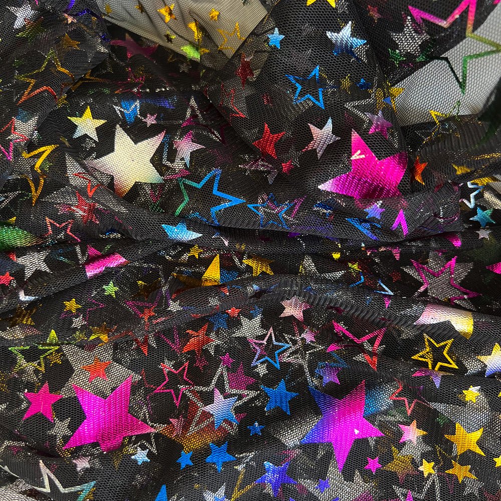 Sheer | Rainbow Stars - Fabric + Flow Textile Co.