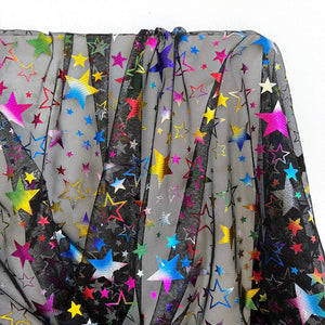 Sheer | Rainbow Stars - Fabric + Flow Textile Co.