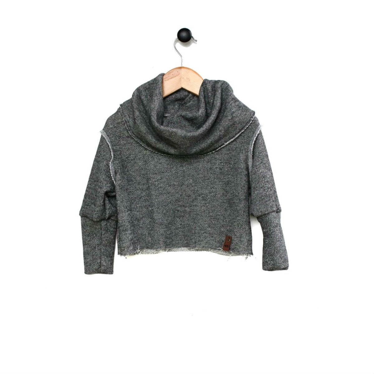Sweater Knit French Terry | Cotton - Heather Charcoal - Fabric + Flow Textile Co.