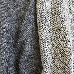 Sweater Knit French Terry | Cotton - Heather Charcoal - Fabric + Flow Textile Co.