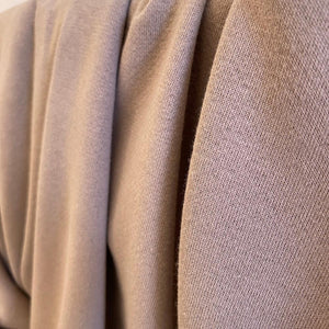Sweater Knit French Terry | Cotton - Taupe - Fabric + Flow Textile Co.