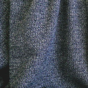 Sweater Knit | Waffle - Navy Melange - Fabric + Flow Textile Co.