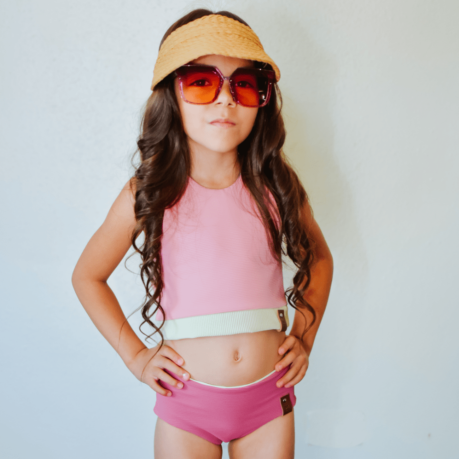 Swim Basic Rib | Flamingo - Fabric + Flow Textile Co.