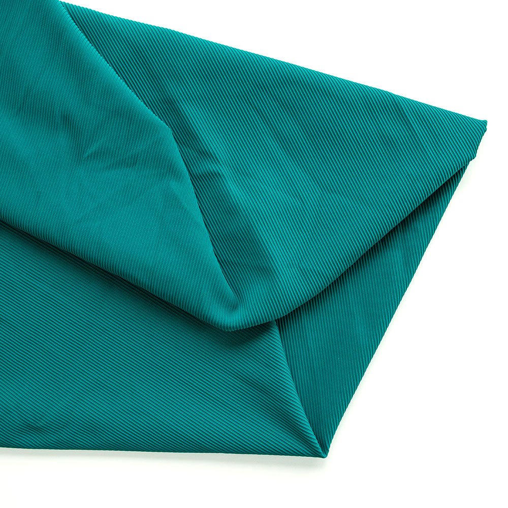 Swim Basic Rib | Peacock Blue - Fabric + Flow Textile Co.