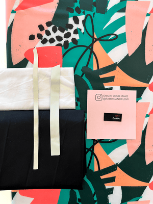 Swim Kit | Bold Expression + Black Rib - Fabric + Flow Textile Co.