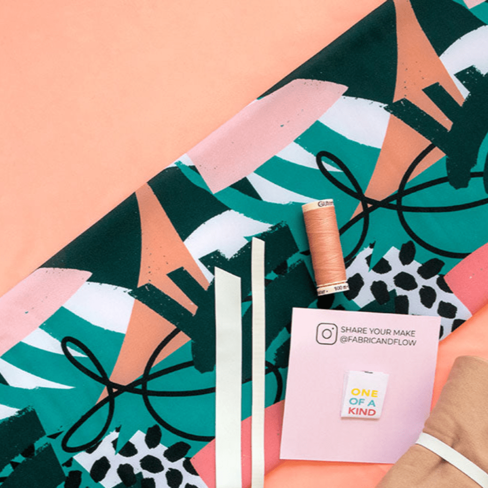 Swim Kit | Bold Expression + Electric Peach - Fabric + Flow Textile Co.