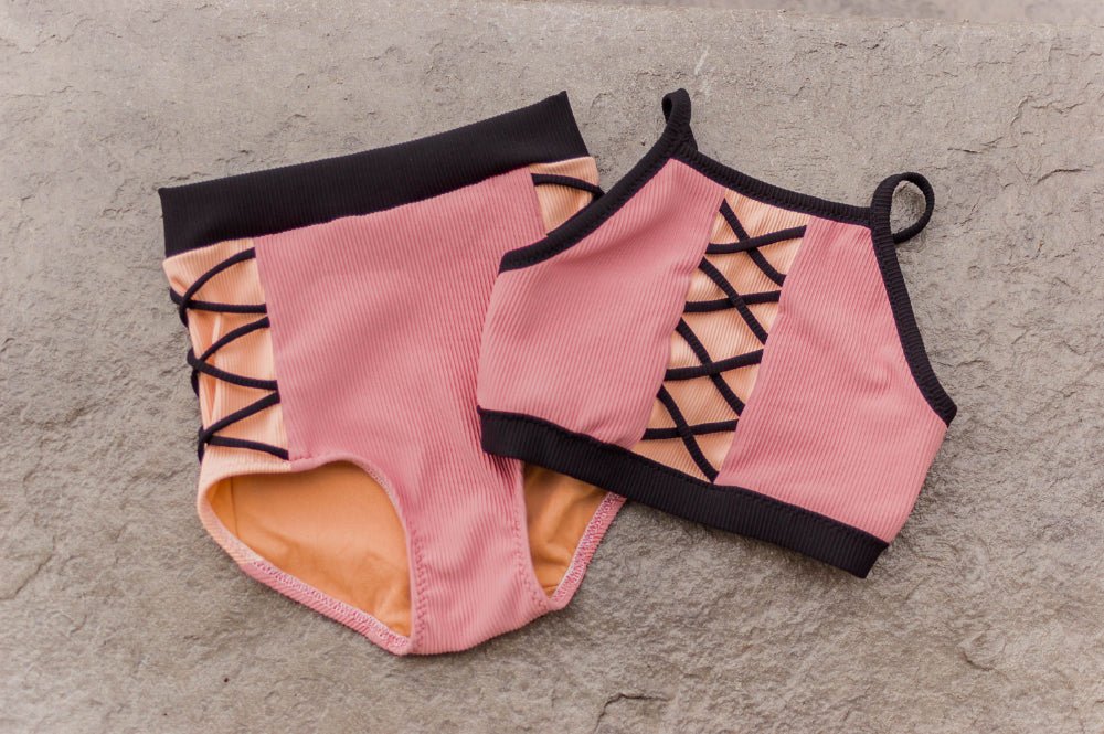 Swim Kit | Colour Block Ribbed - Chelsea - Fabric + Flow Textile Co.