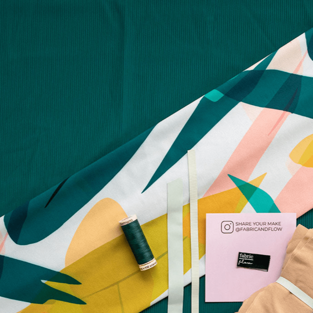 Swim Kit | Great Barrier Leaf + Dark Teal - Fabric + Flow Textile Co.