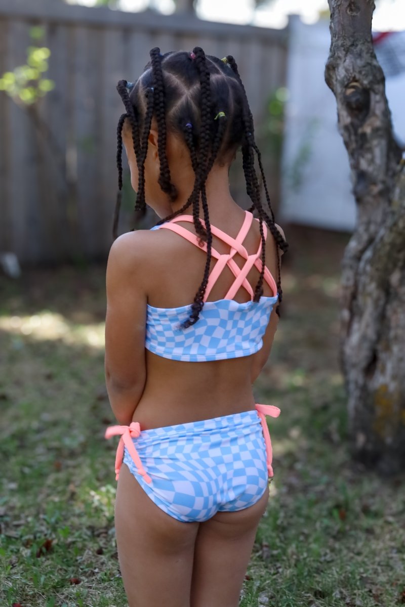 Swim Kit | Groovy Blue + Neon Yellow - Fabric + Flow Textile Co.