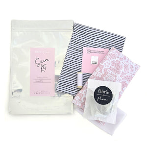 Swim Kit | Lacey Daze + Microstripe - Limited Edition - Fabric + Flow Textile Co.