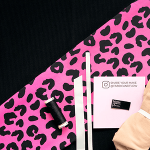 Swim Kit | Pink Cheetah + BlacK - Fabric + Flow Textile Co.