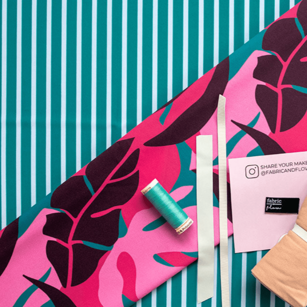 Swim Kit | Viva Los Cabos + Aruba Teal Stripe - Fabric + Flow Textile Co.