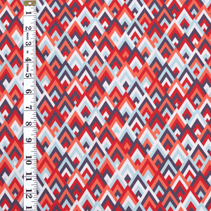 Cotton Poplin Print | Rayleigh Chevron R3G4 - Fabric + Flow Textile Co.