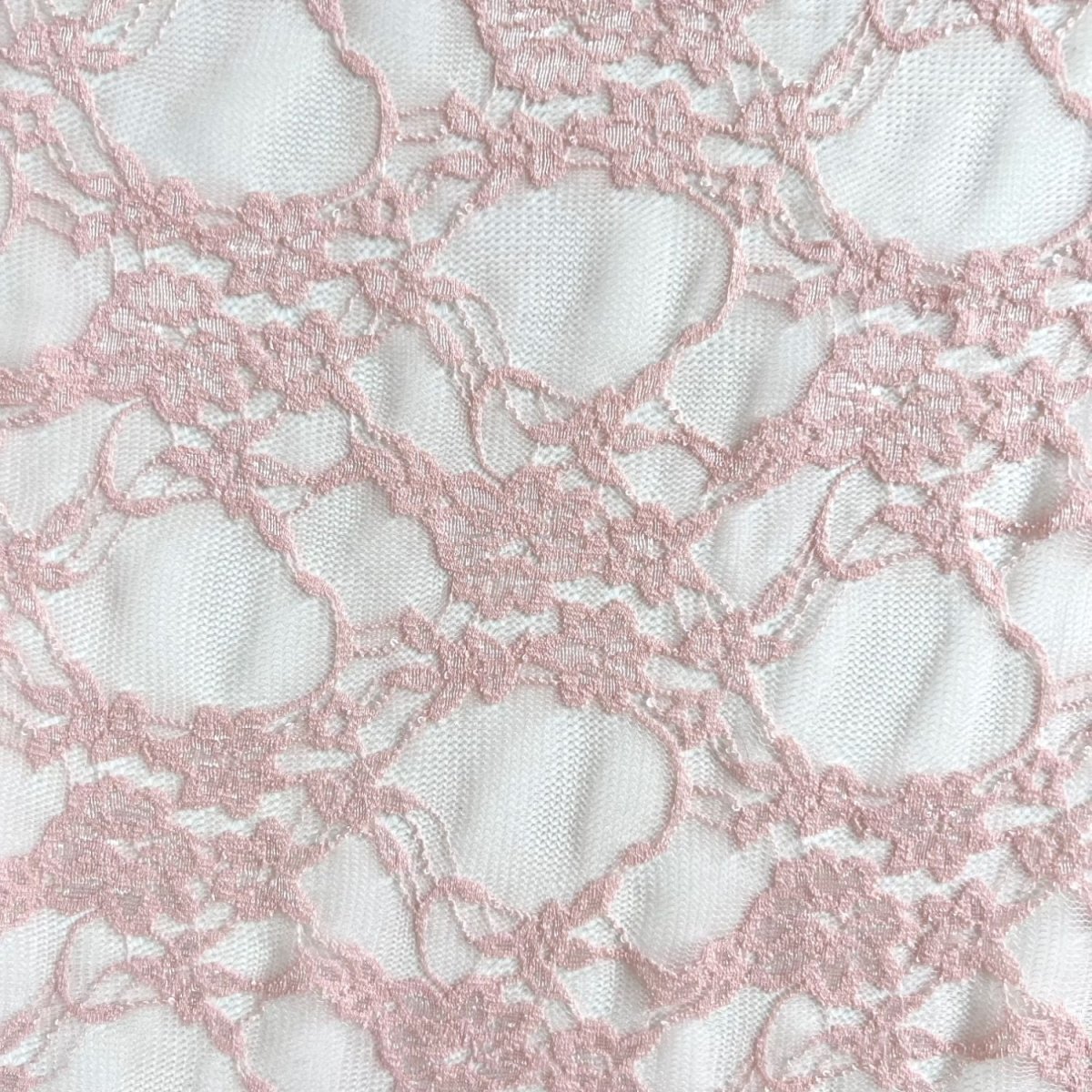 Lace Stretch | Pink - Fabric + Flow Textile Co.