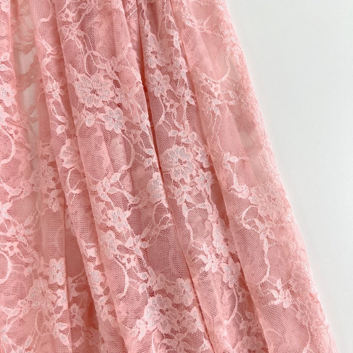Lace Stretch | Pink - Fabric + Flow Textile Co.