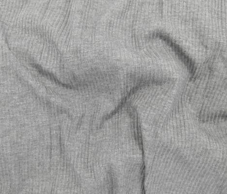 Ribbed Knit | Bamboo - Fog - Fabric + Flow Textile Co.
