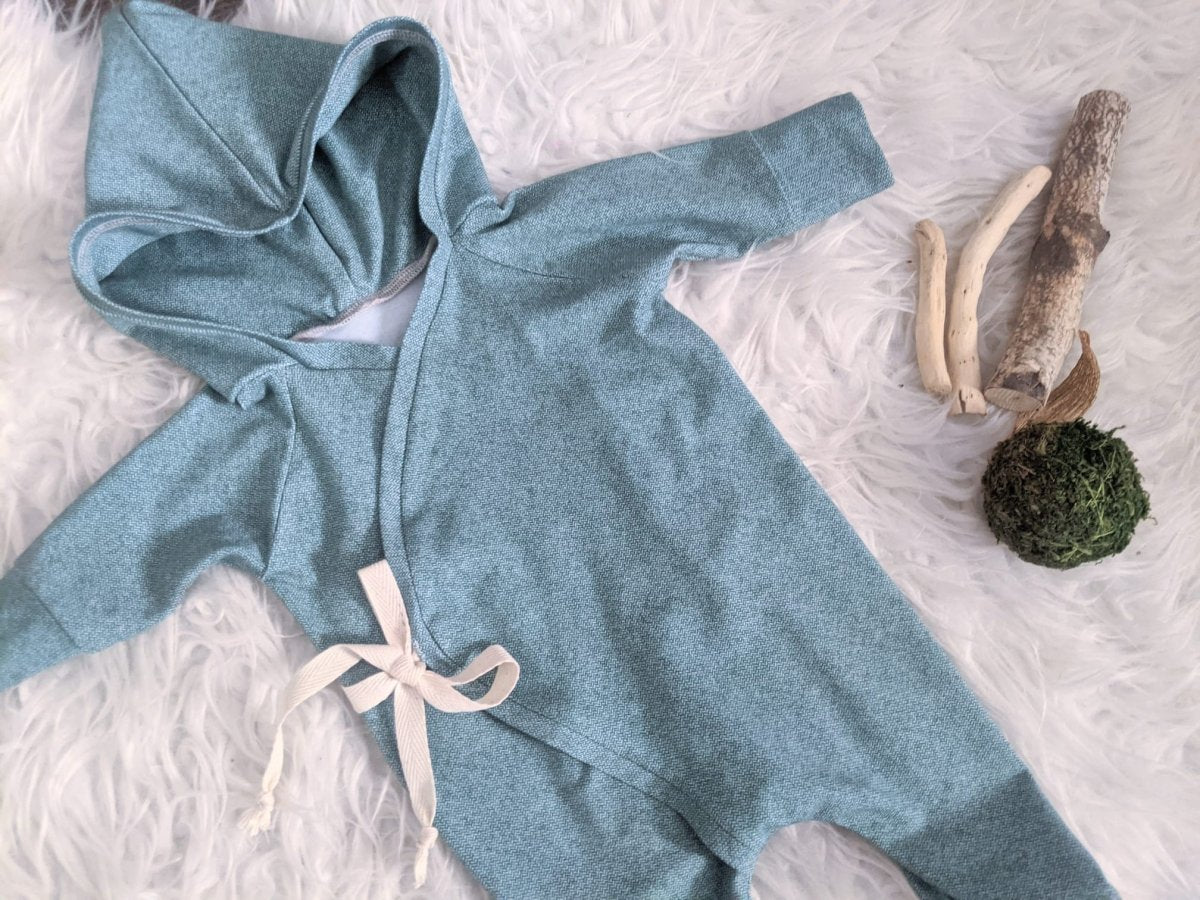 Ribbed Print | Emerald Herringbone R3C5 - Fabric + Flow Textile Co.