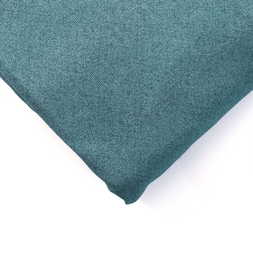 Ribbed Print | Emerald Herringbone R3C5 - Fabric + Flow Textile Co.