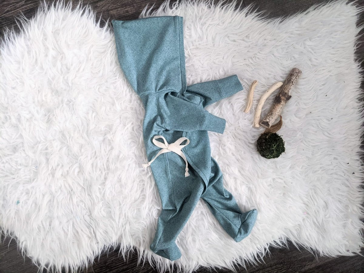 Ribbed Print | Emerald Herringbone R3C5 - Fabric + Flow Textile Co.