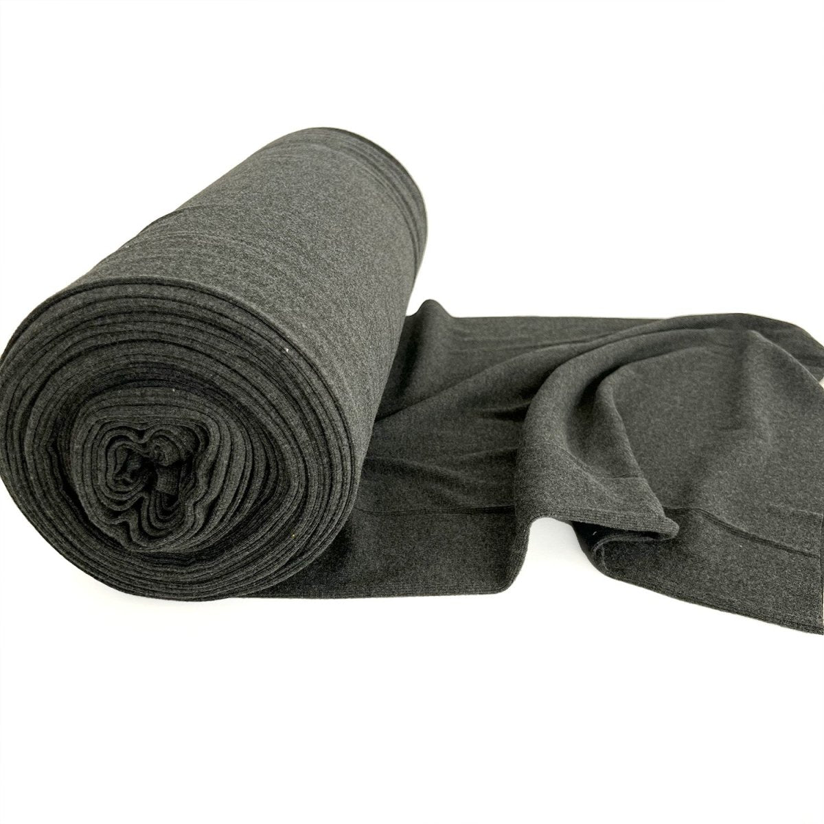 Ribbing Tubular | Bamboo - Charcoal - Fabric + Flow Textile Co.