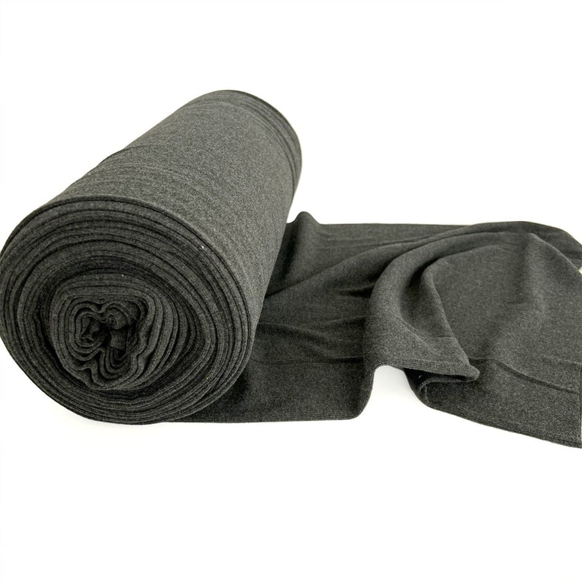 Ribbing Tubular | Bamboo - Charcoal - Fabric + Flow Textile Co.