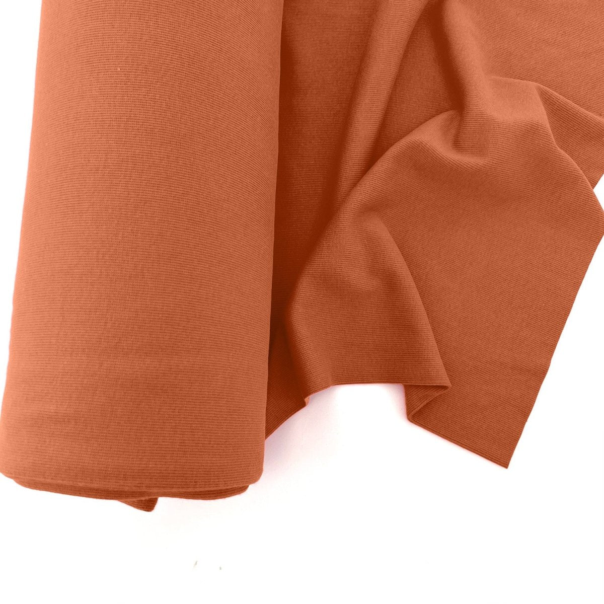 Ribbing Tubular | Bamboo - Rust - Fabric + Flow Textile Co.