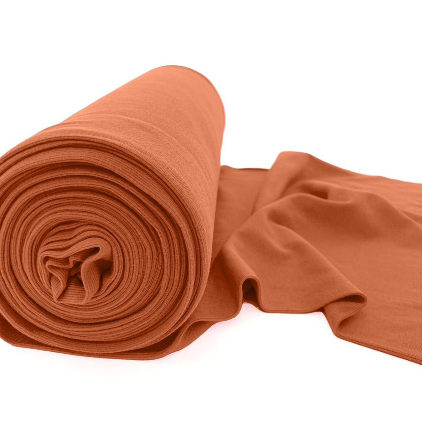 Ribbing Tubular | Bamboo - Rust - Fabric + Flow Textile Co.