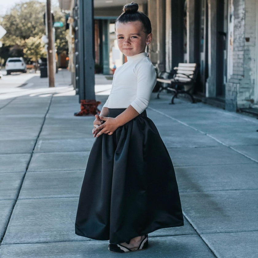 Satin | Black - Fabric + Flow Textile Co.