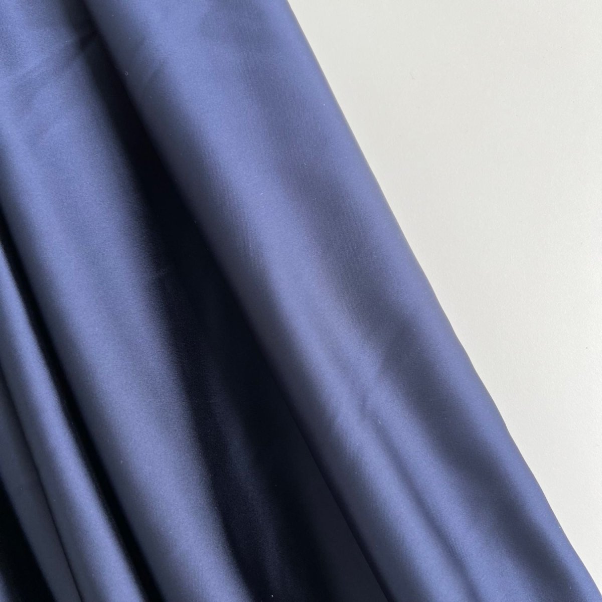 Satin | Navy - Fabric + Flow Textile Co.
