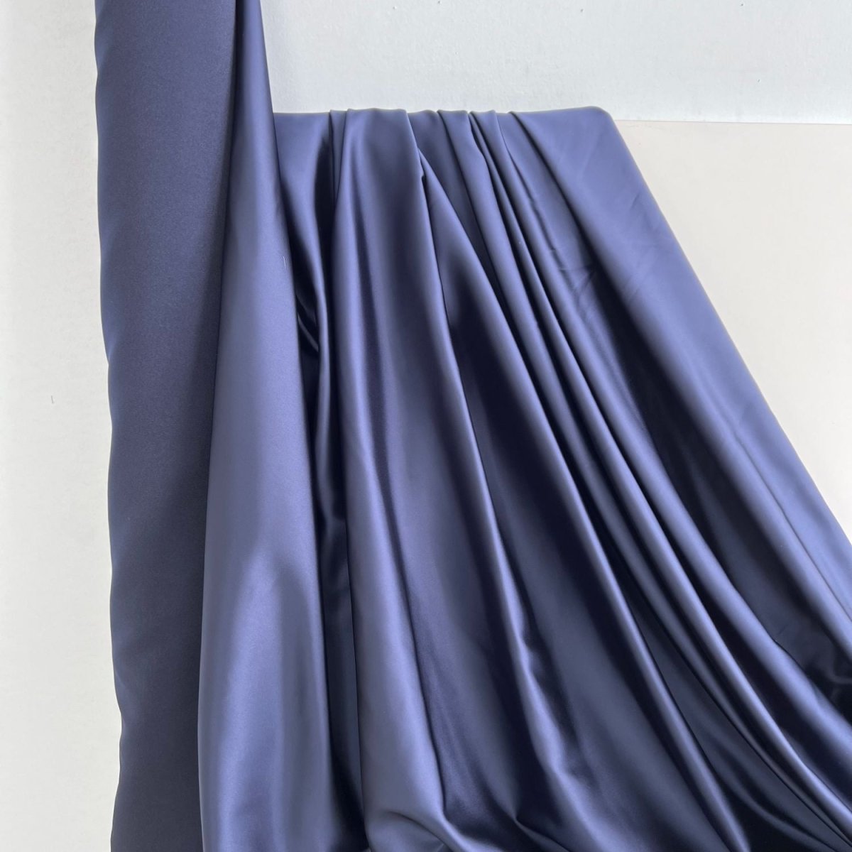 Satin | Navy - Fabric + Flow Textile Co.