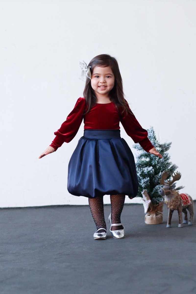 Satin | Navy - Fabric + Flow Textile Co.