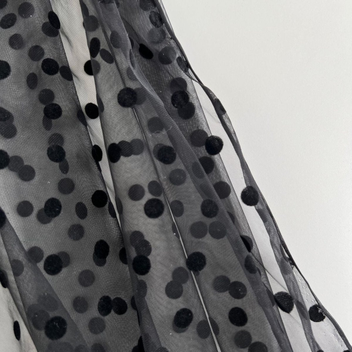 Sheer | Black Dot - Fabric + Flow Textile Co.