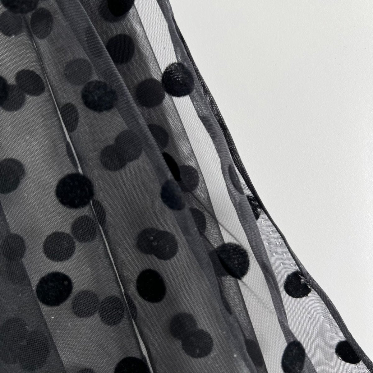 Sheer | Black Dot - Fabric + Flow Textile Co.