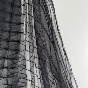 Sheer | Black Stripes - Fabric + Flow Textile Co.