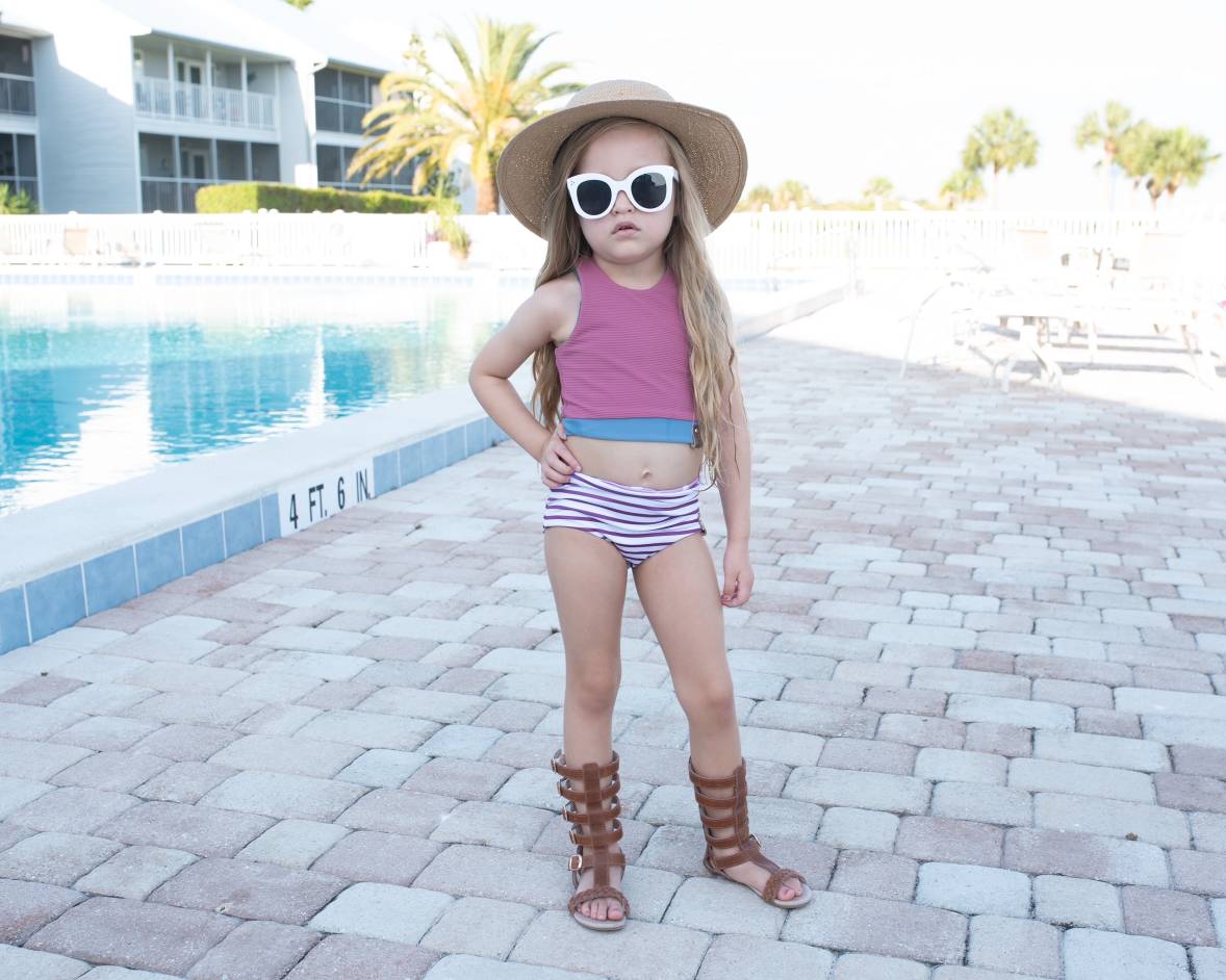 Swim Basic Rib | Flamingo - Fabric + Flow Textile Co.