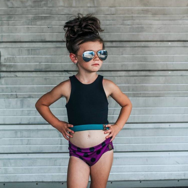 Swim Basic Rib | Inkwell Black - Fabric + Flow Textile Co.