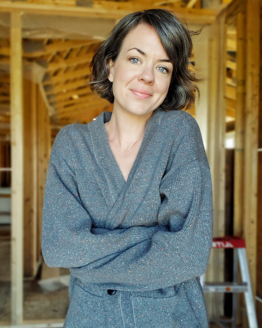 Sweater Knit | Hacci - Speckled Bordeaux